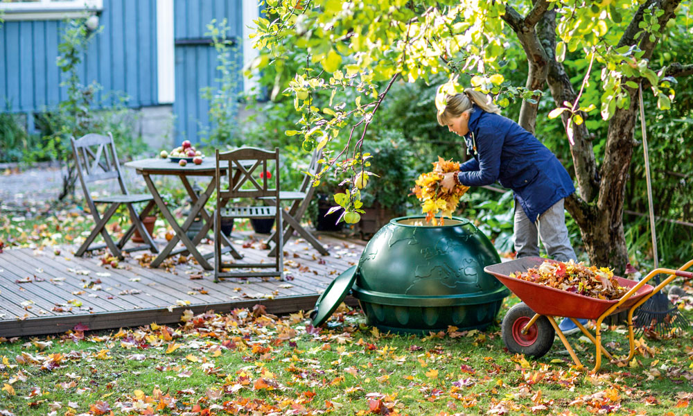 Kompost – perfekt med en kompost för återvinning från bord till jord