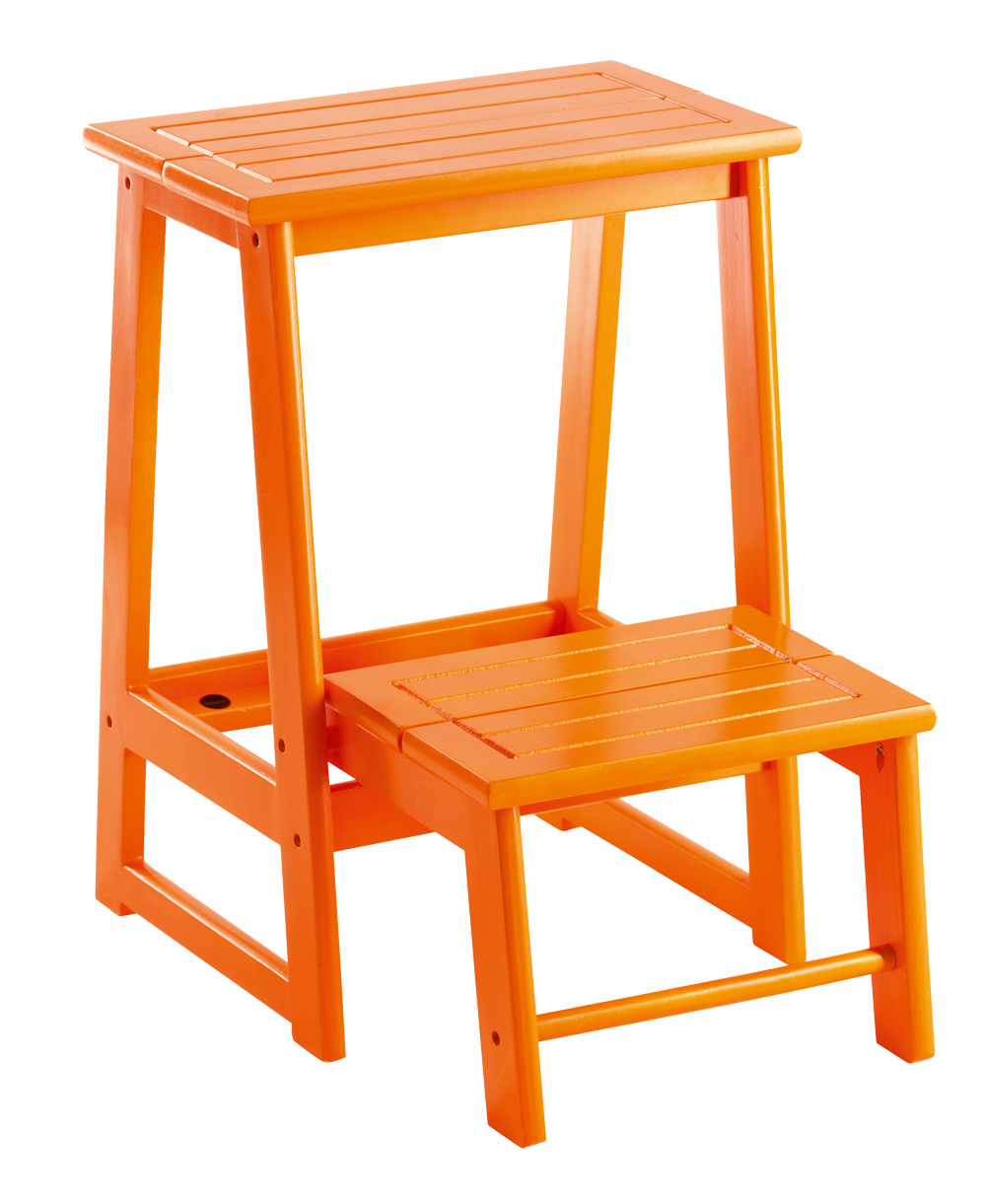 Orange trappstegspall från Åhléns