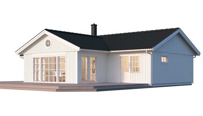 Villa Ängnö från Hudikhus