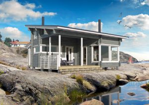 Bergsskiffer hus rymmer  sommarkänslor