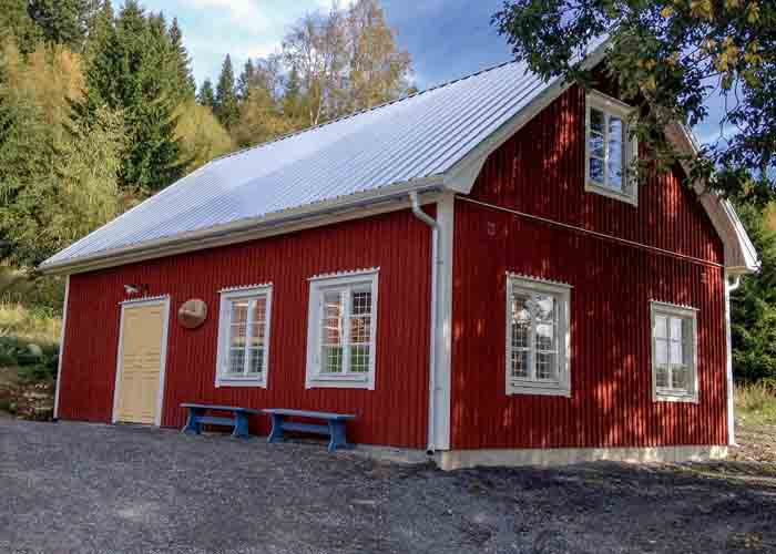 Ett tak i pannplåt