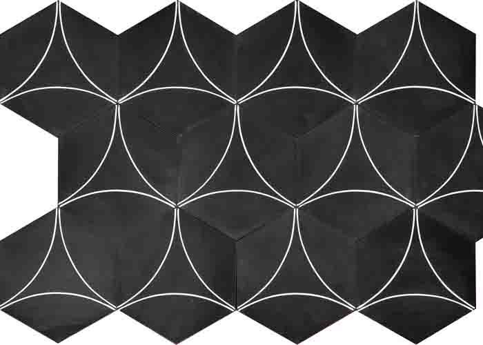Marrakech Designs almost black/white